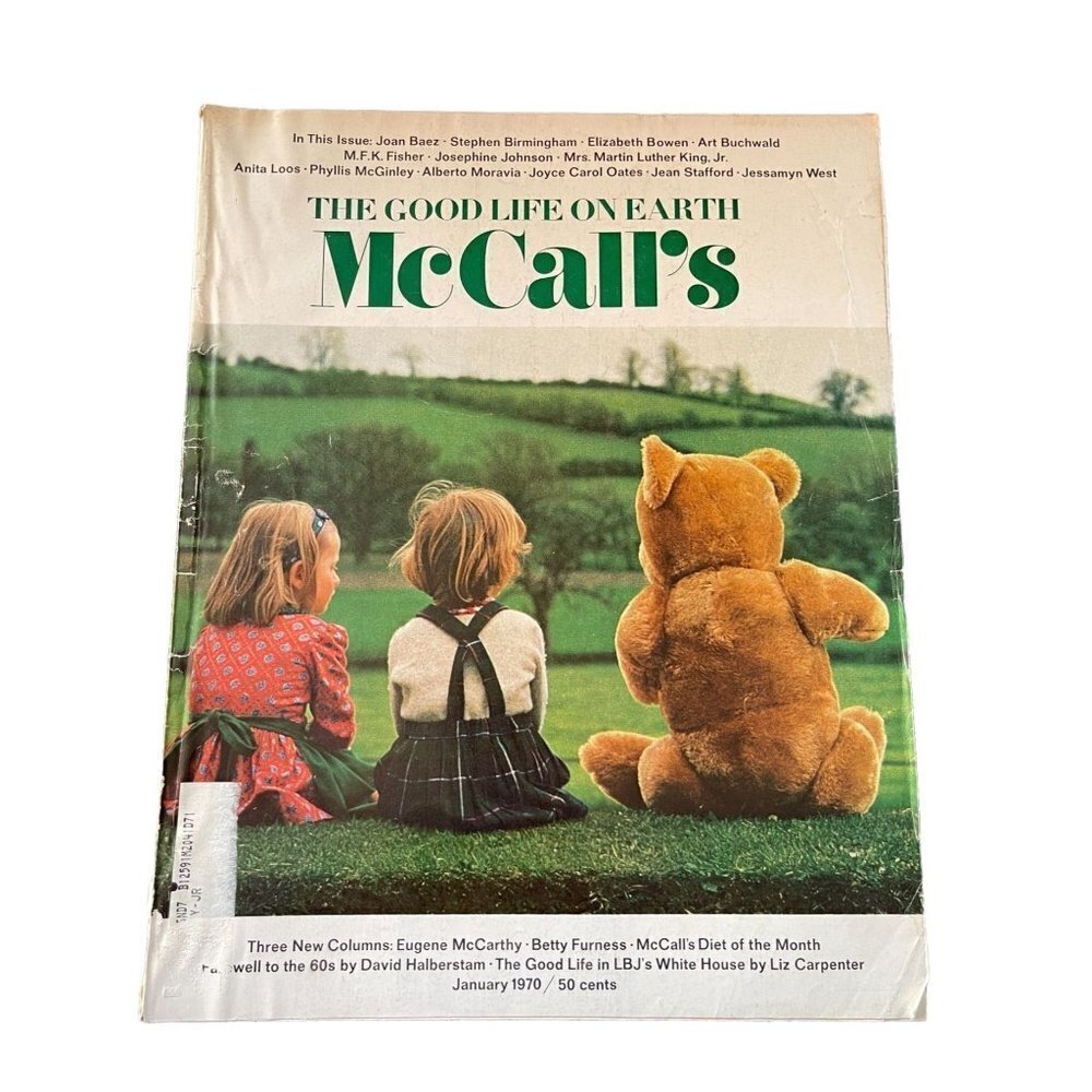 McCall's Magazine January 1970 The Good Life On Earth Joan Farewell to the 60's